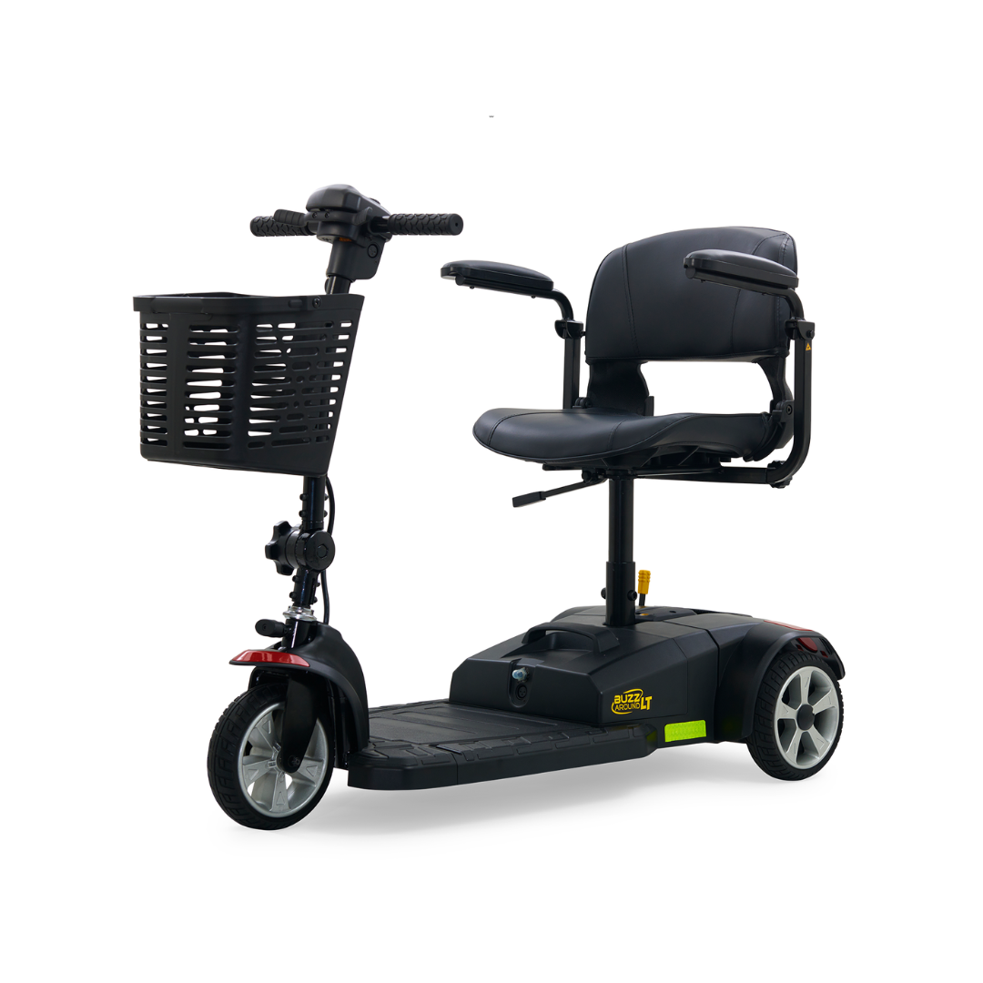 Golden Tech GB107D Buzzaround LT 3-Wheel Power Scooter-Red - Senior.com Scooters
